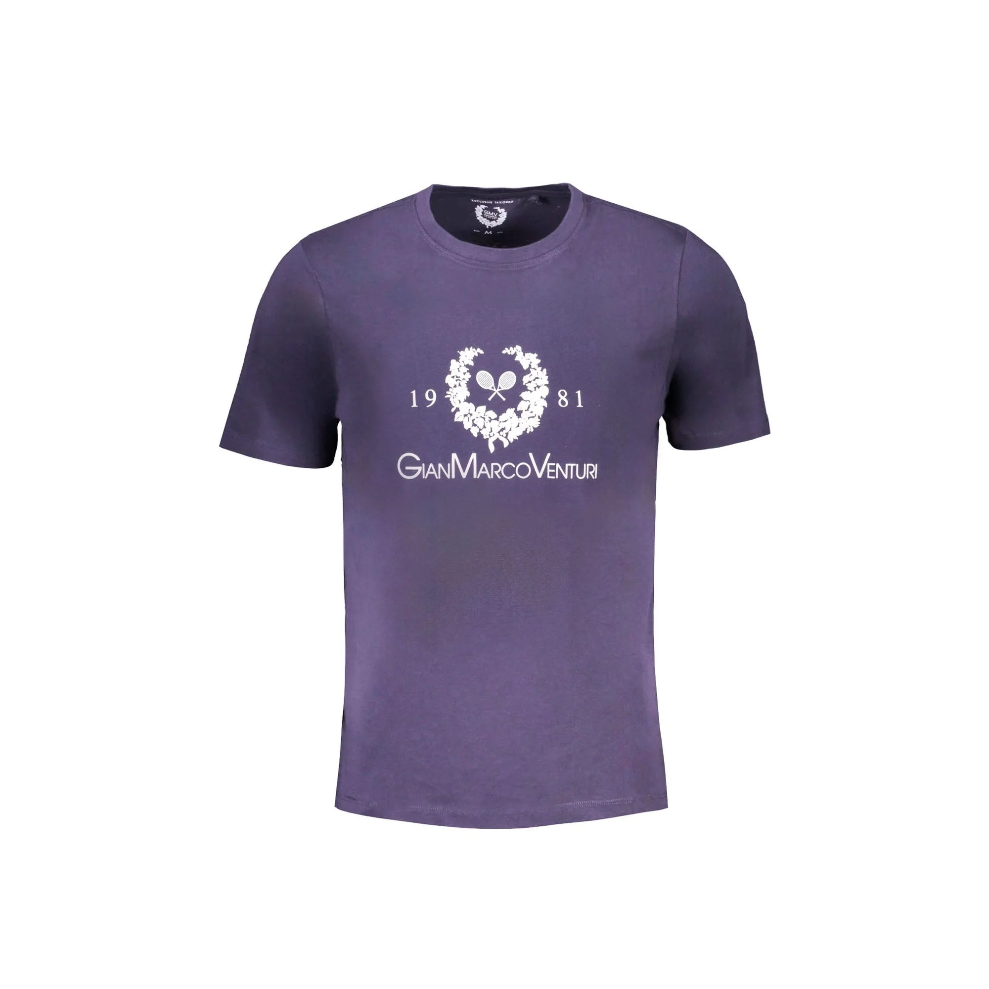 Gian Marco Venturi T-Shirt Maniche Corte Uomo Blu Stampa - foto prodotto